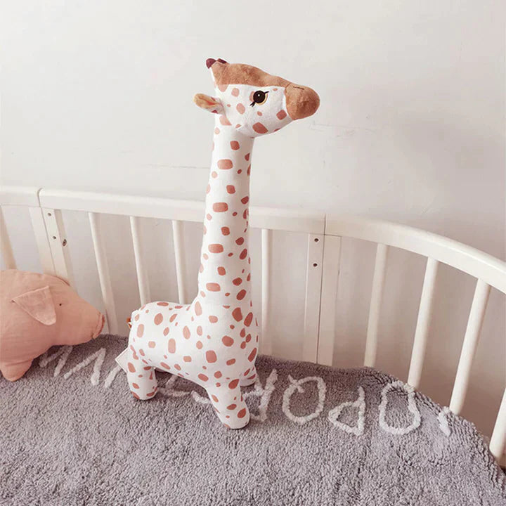Staande Giraffe Knuffel in Scandinavische Stijl – Zacht Decoratief Speelgoed