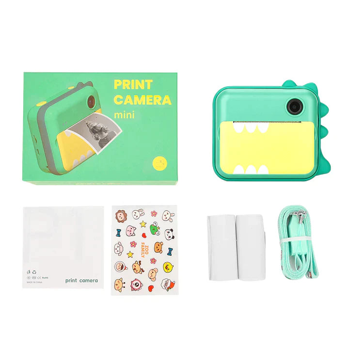 Instant Print Kindercamera met Dubbele HD-Lens – 1080p – 2.4" Scherm