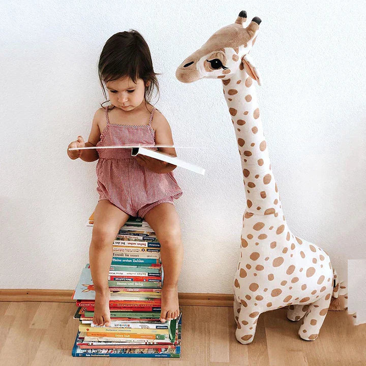 Staande Giraffe Knuffel in Scandinavische Stijl – Zacht Decoratief Speelgoed