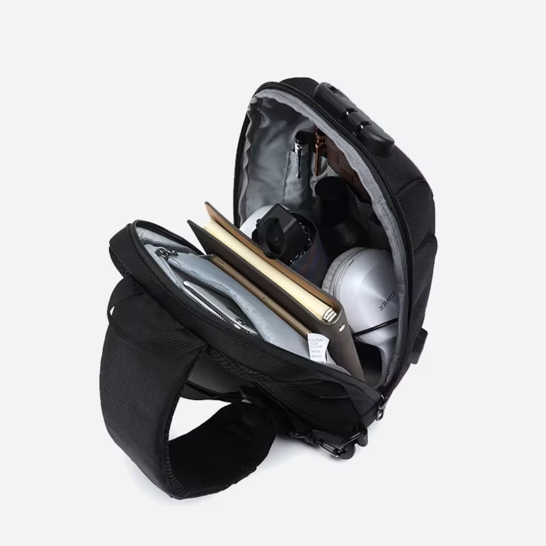 Anti-Diefstal Crossbody Tas met USB Oplaadpoort – Veilig & Stijlvol